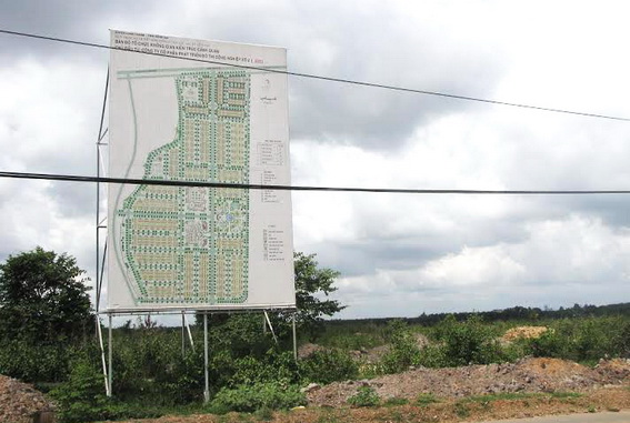 Resettlement project in Long Thanh district's Loc An commune.