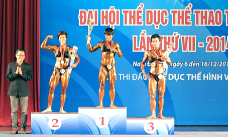 Bodybuilder Ton Hoang Khanh Lan wins gold medal in the women’s 49kg weight class