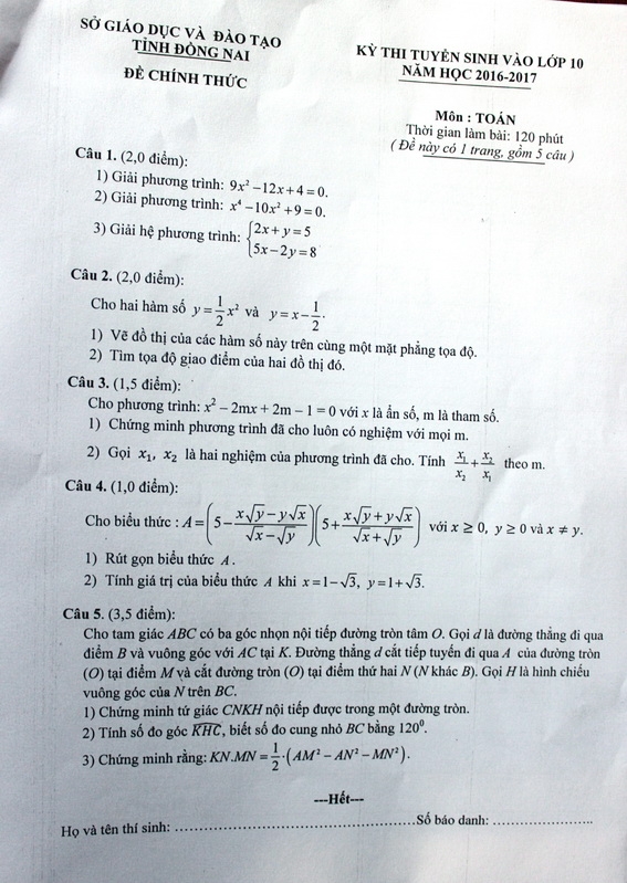 Đề thi gây nhiều tranh cãi