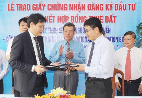 Doanh nghiệp FDI ký kết thuê đất Khu công nghiệp Giang Điền (huyện Trảng Bom).