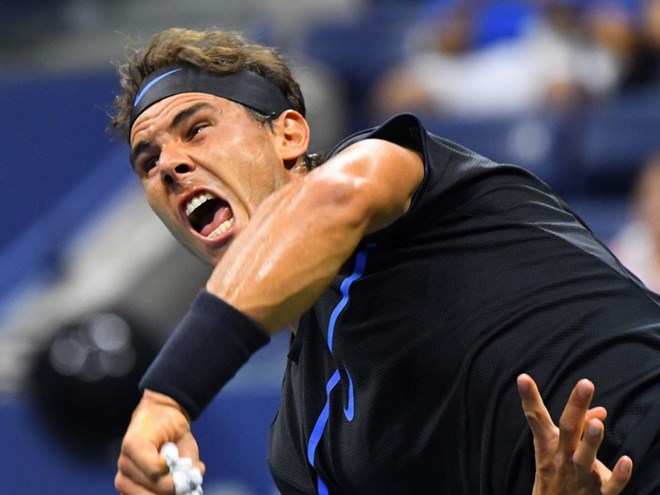 Rafael Nadal vào vòng 4 US Open 2016. (Nguồn: Reuters)