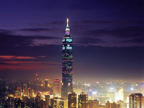 Tháp Taipei 101 của Đài Loan. (Nguồn: AP)