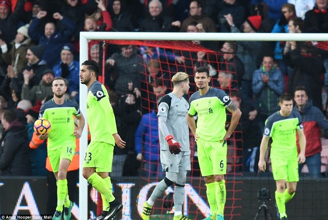 Liverpool thua sốc dù liên tiếp dẫn trước. (Nguồn: Daily Mail)