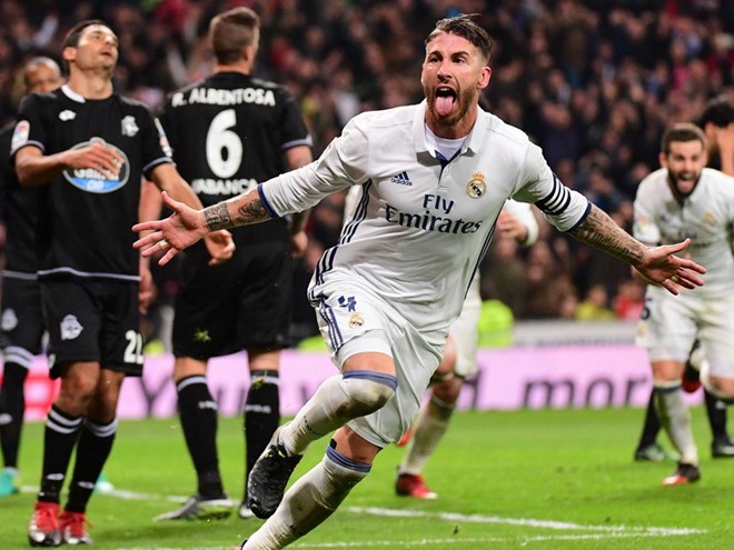 Ramos lại mang chiến thắng về cho Real Madrid. (Nguồn: Getty Images)