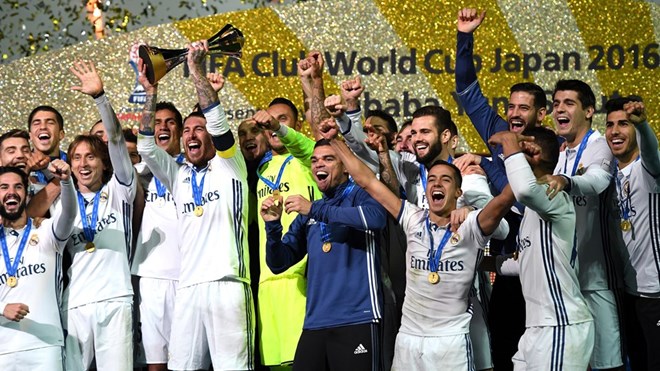 Real Madrid lần thứ 2 vô địch FIFA Club World Cup. (Nguồn: Getty Images)