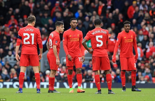 Liverpool thua 3 trận liên tiếp trên sân nhà Anfield. (Nguồn: PA)