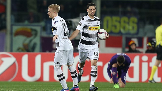 Moenchengladbach ngược dòng thần kỳ trước Fiorentina để giành vé đi tiếp. (Nguồn: AFP/Getty Images)