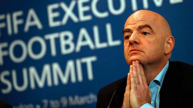 Chủ tịch Liên đoàn bóng đá thế giới Gianni Infantino. (Nguồn: ESPN)