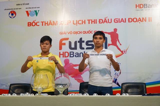 Bốc thăm xếp lịch thi đấu giai đoạn 2 Giải VĐQG Futsal HDBank 2017