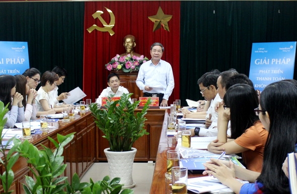 Theo Phó chủ tịch UBND tỉnh Nguyễn Quốc Hùng, Đồng Nai ủng hộ chương trình phát triển thanh toán không dùng tiền mặt. Ảnh: B.Nguyên 