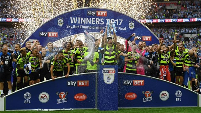 Huddersfield Town giành vé dự Premier League mùa tới. (Nguồn: Getty Images)