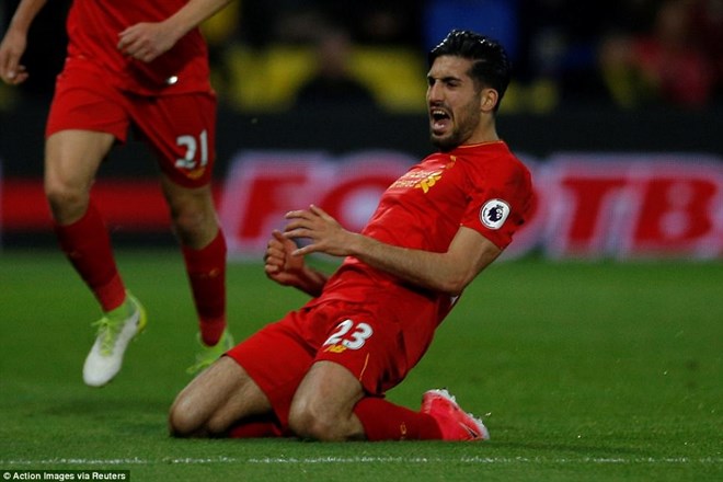 Emre Can mang 3 điểm quan trọng về cho Liverpool. (Nguồn: Reuters)