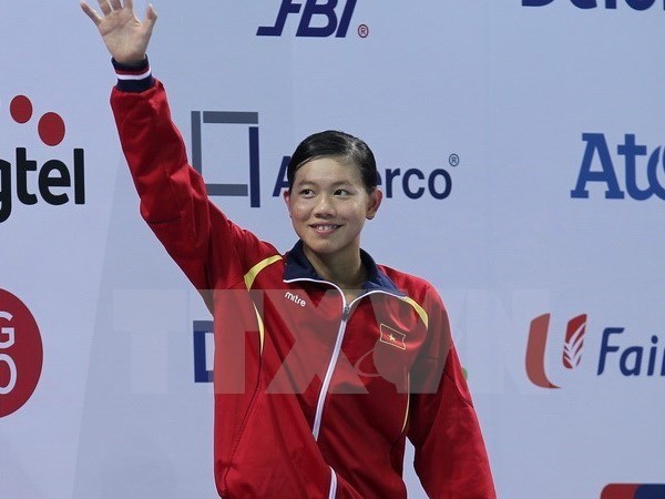 Swimmer Nguyen Thi Anh Vien (Photo: VNA)