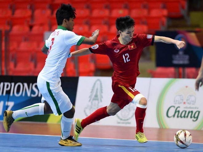 Ngọc Linh lập công nhưng U20 Futsal Việt Nam lại rơi chiến thắng đáng tiếc. (Nguồn: Vietnam Futsal National Team)