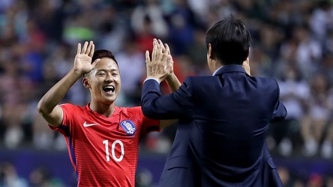 Lee Seung-Woo mở đầu cho chiến thắng của U20 Hàn Quốc. (Nguồn: Getty Images)