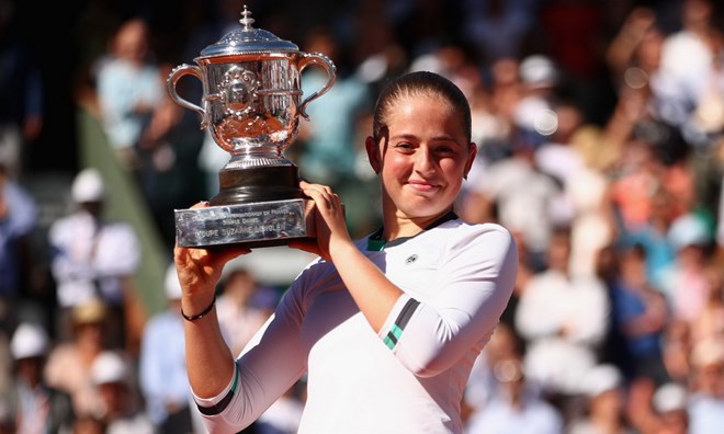Jelena Ostapenko vô địch Roland Garros ở tuổi 20. (Nguồn: Getty Images)