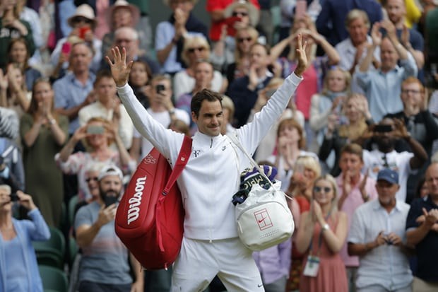 Federer lần thứ 11 vào chung kết Wimbledon. (Nguồn: Guardian)