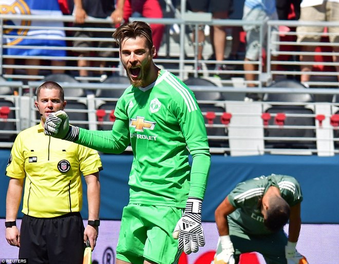 De Gea đã đẩy được 2 quả sút luân lưu. (Nguồn: Reuters)