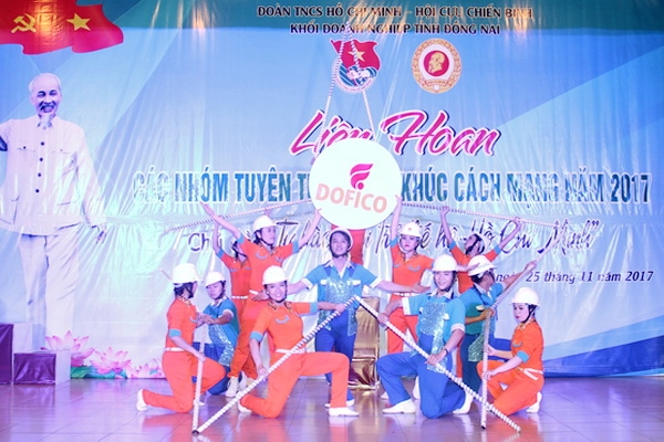 Phần biểu diễn của đơn vị Đoàn cơ sở Tổng công ty công nghiệp thực phẩm Đồng Nai - đơn vị đoạt giải nhất toàn đoàn