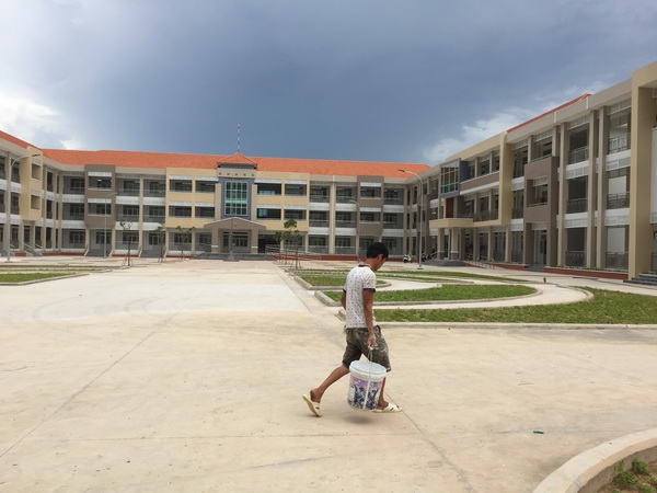 Công trình Trường tiểu học Tân Tiến (phường Tân Tiến, TP.Biên Hòa) đã hoàn thành, sẵn sàng cho năm học mới. Ảnh: C.NGHĨA 