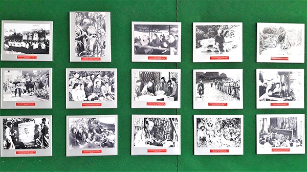 Một số hình ảnh trưng bày trong triển lãm, chủ đề: “Chủ tịch Hồ Chí Minh - anh hùng giải phóng dân tộc”.