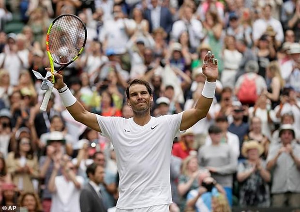  Nadal cũng thẳng tiến vào vòng 4 Wimbledon 2019.