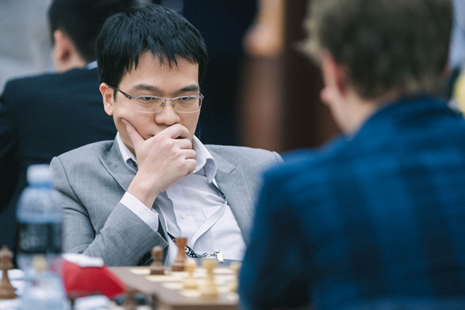 Lê Quang Liêm đang thi đấu ấn tượng ở World Cup cờ vua (Chess World Cup)