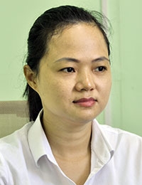 Bà Phạm Thị Thanh Hòa, Giám đốc Trung tâm kinh doanh vận tải đường sắt  - dịch vụ tổng hợp Biên Hòa. Ảnh: T.Hải