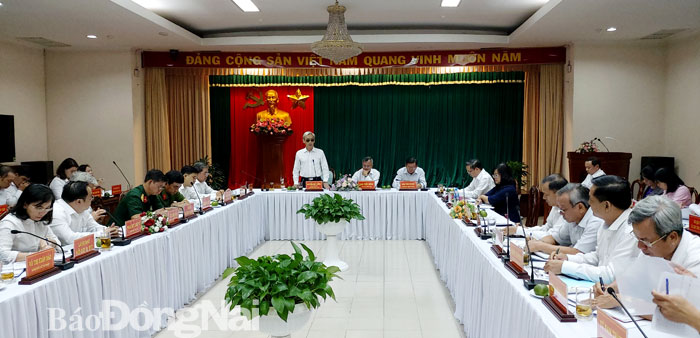 Ủy viên Trung ương Đảng, Bí thư Tỉnh ủy, Chủ tịch HĐND tỉnh Nguyễn Phú Cường phát biểu chỉ đạo tại hội nghị