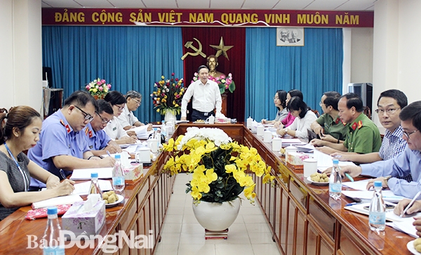 Phó chủ tịch HĐND tỉnh Phạm Ngọc Tuấn phát biểu tại buổi giám sát