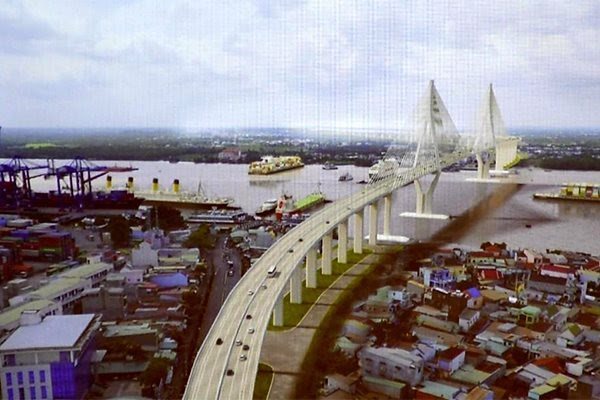 An artist’s impression of the Cat Lai Bridge project – PHOTO: DONGNAI.GOV.VN