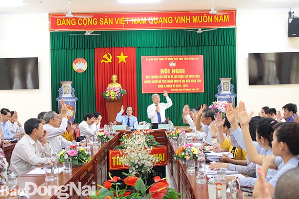 Ban thường trực Ủy ban MTTQ Việt Nam tỉnh tổ chức hội nghị hiệp thương lần 3 để lựa chọn, lập danh sách chính thức những người ứng cử đại biểu HĐND tỉnh khóa X, nhiệm kỳ 2021-2026
