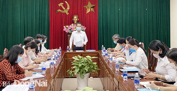 Phó chủ tịch UBND tỉnh Thái Bảo phát biểu chỉ đạo tại cuộc họp