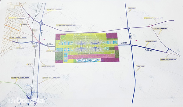 Sơ đồ kết nối giao thông đối với sân bay Long Thành
