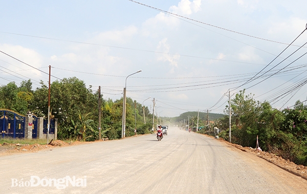 Một đoạn công trình nâng cấp, mở rộng đường tỉnh 768 trên địa bàn H.Vĩnh Cửu