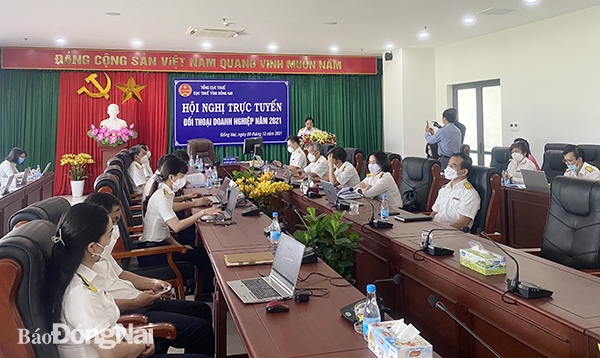  Buổi hội nghị trực tuyến phía đầu cầu Cục Thuế tỉnh Đồng Nai.