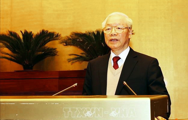 Tổng Bí thư Nguyễn Phú Trọng phát biểu chỉ đạo hội nghị