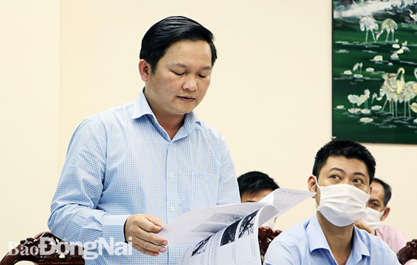 Chủ tịch UBND TP.Biên Hòa Nguyễn Hữu Nguyên phát biểu ý kiến tại buổi làm việc