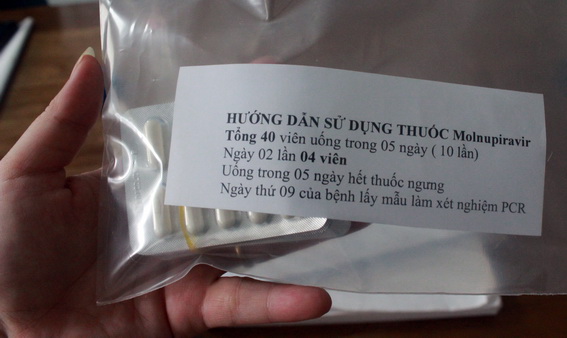 Thuốc Molnupiravir được dùng để điều trị cho bệnh nhân Covid-19 tại Bệnh viện Đa khoa Thống Nhất