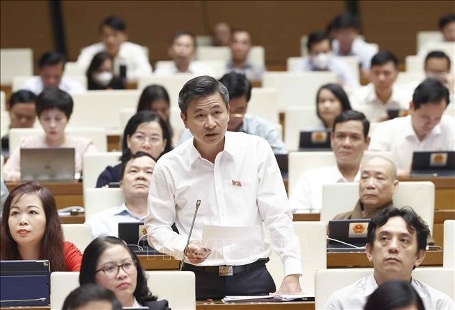 Đại biểu Quốc hội TP. Hà Nội Nguyễn Phi Thường phát biểu