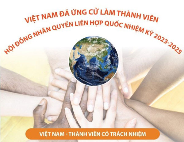 Việt Nam ứng cử làm thành viên Hội đồng Nhân quyền LHQ nhiệm kỳ 2023-2025. Ảnh: TTXVN