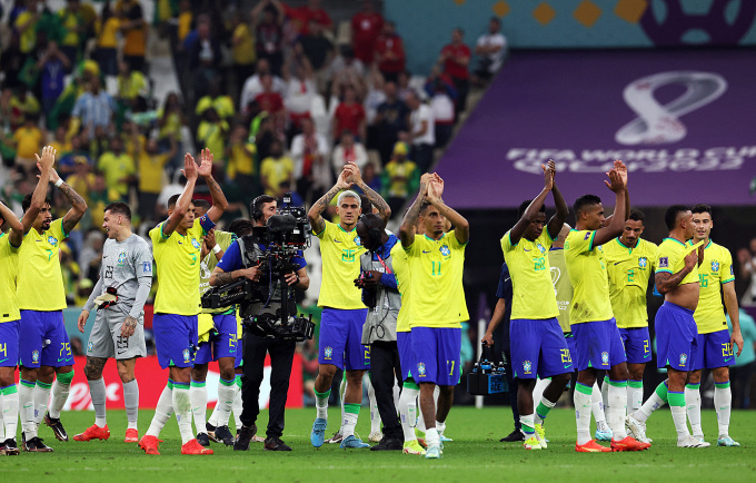 Brazil có ba điểm đầu tay tại bảng G. Ảnh: Reuters