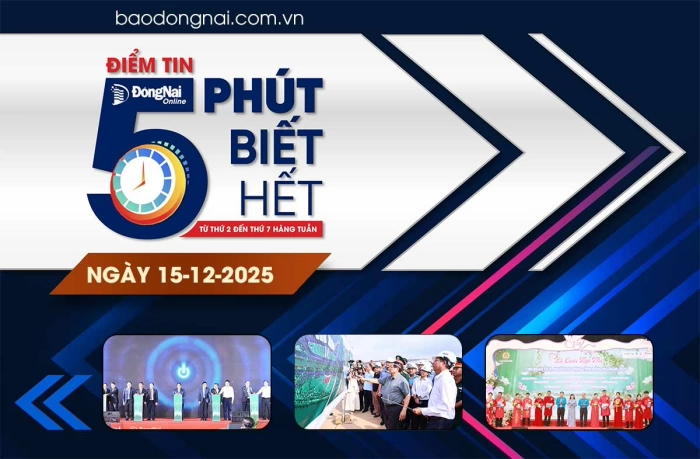 Điểm tin '5 phút biết hết' sáng 15-12: Thủ tướng Phạm Minh Chính lần thứ 9 kiểm tra Sân bay Long Thành trước ngày bay kỹ thuật