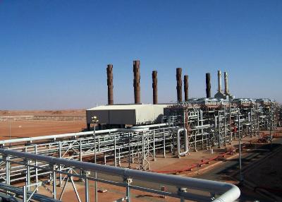 Cơ sở khí đốt ở In Amenas thuộc sa mạc Sahara, cách Algeria 1300 km về phía đông nam. Ảnh: AFP/TTXVN