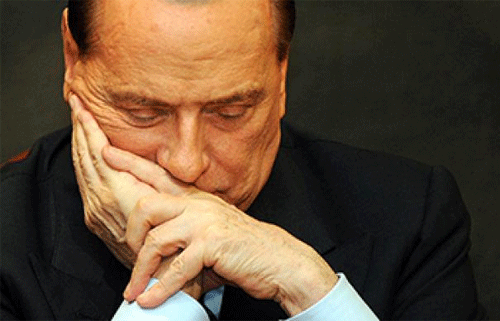 Cựu thủ tướng Italy Berlusconi đang phải đối diện với nguy cơ phải kết thúc sự nghiệp chính trị. Ảnh: AFP