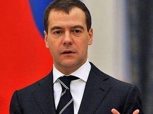 Thủ tướng Nga Dmitry Medvedev. (Nguồn: Getty)