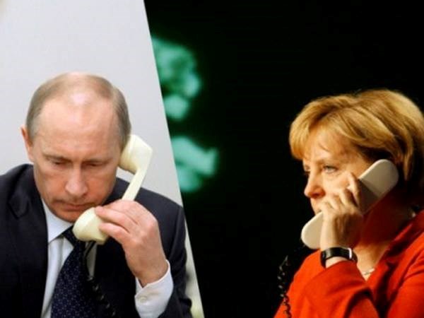 Tổng thống Nga Putin đã có cuộc điện đàm với Thủ tướng Đức Merkel. (Nguồn: mamul.am)