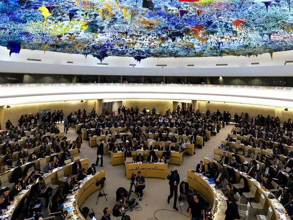 Một phiên họp toàn thể của Hội đồng Nhân quyền Liên hợp quốc. (Nguồn: AFP/TTXVN)
