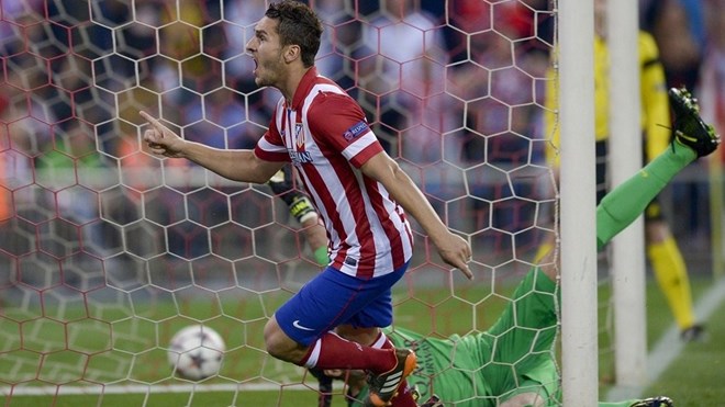 Koke đưa Atletico vào bán kết Champions League. (Nguồn: AFP/Getty Images)