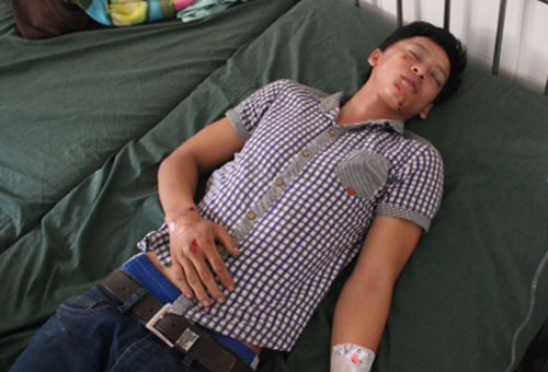 Anh Trương Văn Hạnh đang nằm điều trị và theo dõi tại Bệnh viện đa khoa Thống Nhất (Đồng Nai).